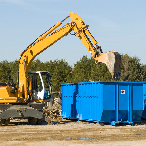 how does a residential dumpster rental service work in Caledonia